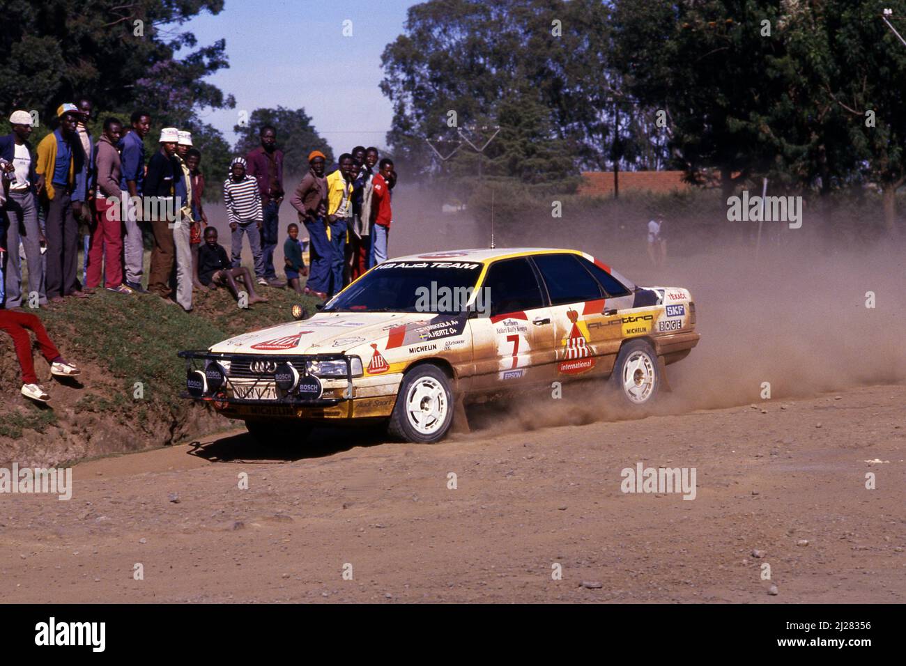 Hannu Mikkola (fin) Arne Hertz (SWE) Audi 200 Quattro GRA Audi Sport 1st positions Banque D'Images
