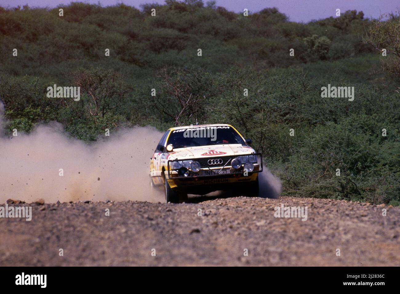 Hannu Mikkola (fin) Arne Hertz (SWE) Audi 200 Quattro GRA Audi Sport 1st positions Banque D'Images