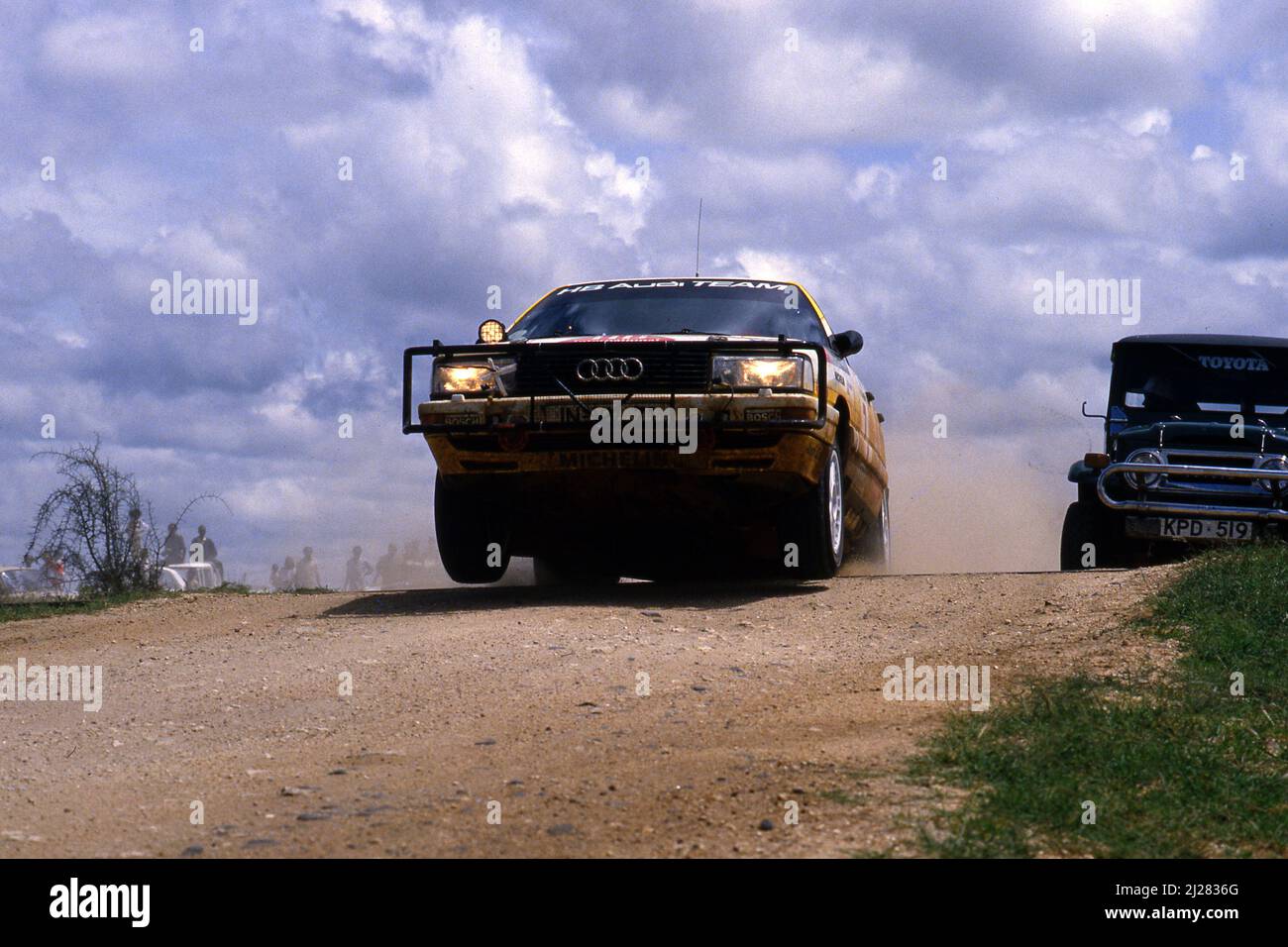 Hannu Mikkola (fin) Arne Hertz (SWE) Audi 200 Quattro GRA Audi Sport 1st positions Banque D'Images