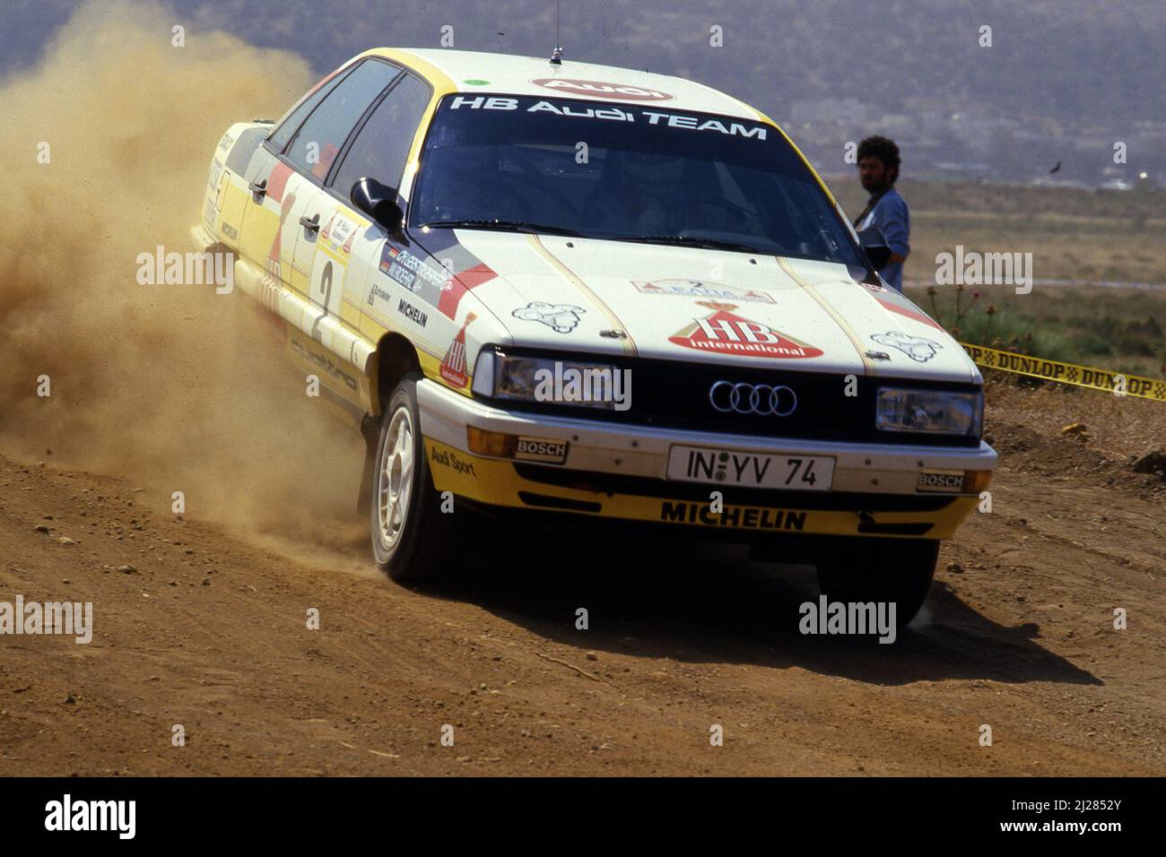 Walter Rohrl (GER) Christian Geistdorfer (GER) Audi 200 Quattro GRA Audi Sport Banque D'Images