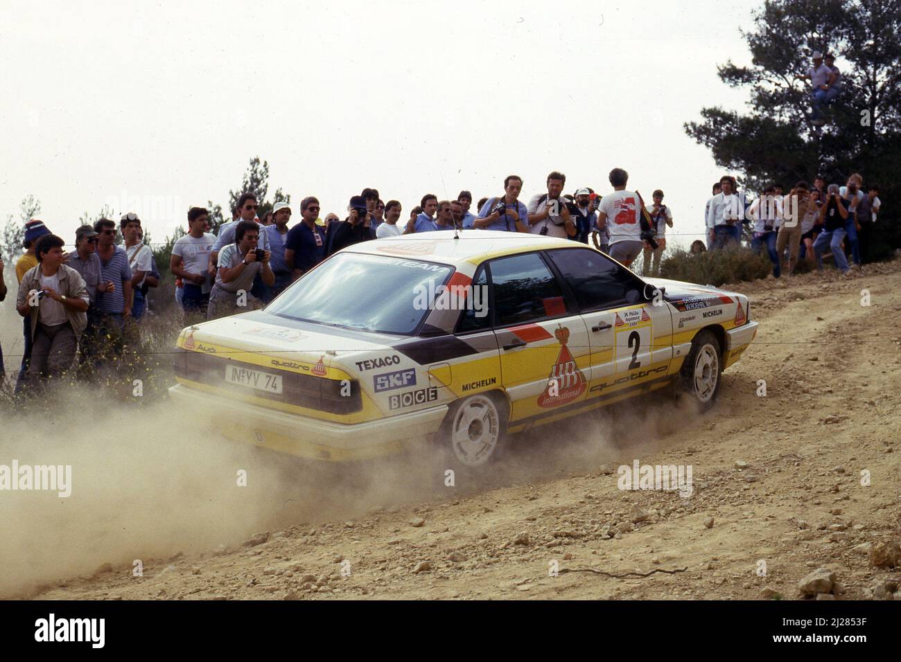 Walter Rohrl (GER) Christian Geistdorfer (GER) Audi 200 Quattro GRA Audi Sport Banque D'Images