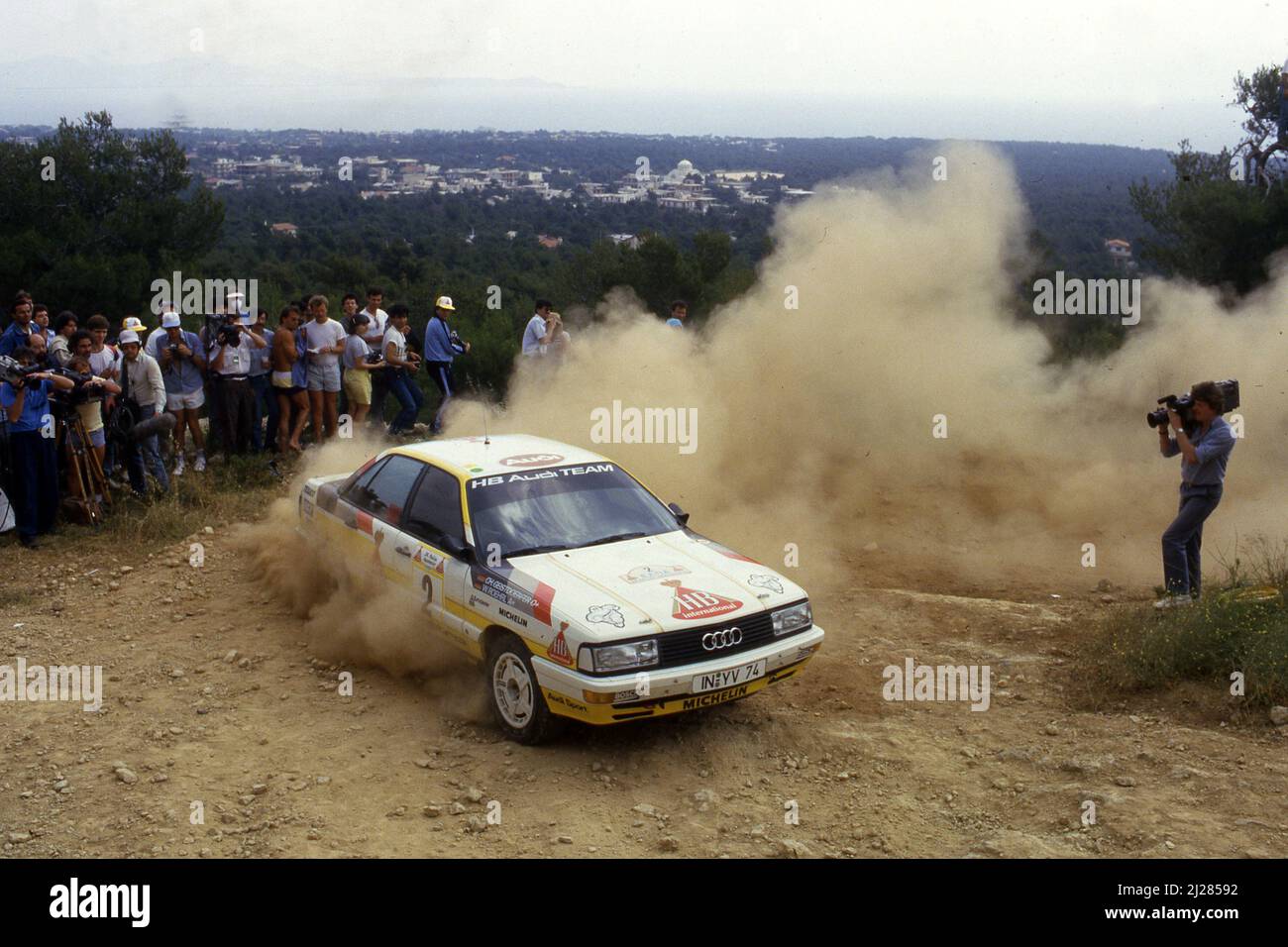 Walter Rohrl (GER) Christian Geistdorfer (GER) Audi 200 Quattro GRA Audi Sport Banque D'Images