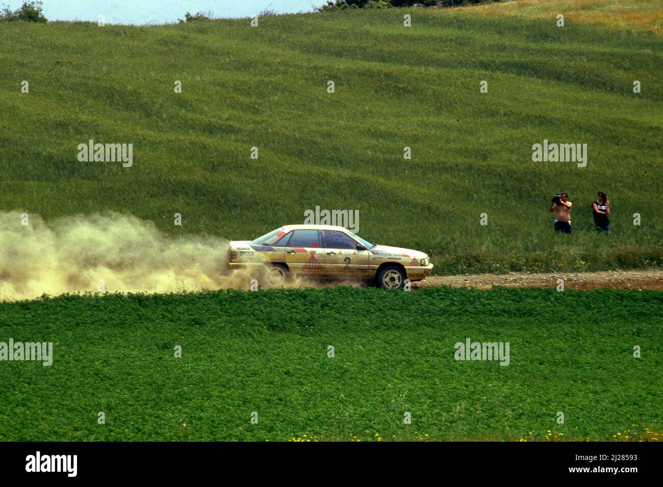Walter Rohrl (GER) Christian Geistdorfer (GER) Audi 200 Quattro GRA Audi Sport Banque D'Images