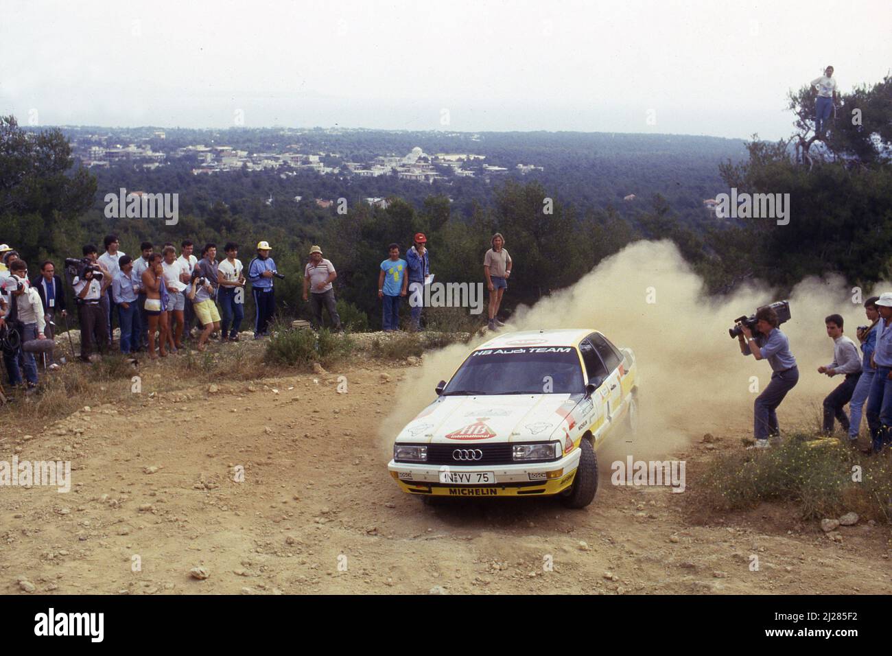 Hannu Mikkola (fin) Arne Hertz (SWE) Audi 200 Quattro GRA Audi Sport 3rd positions Banque D'Images