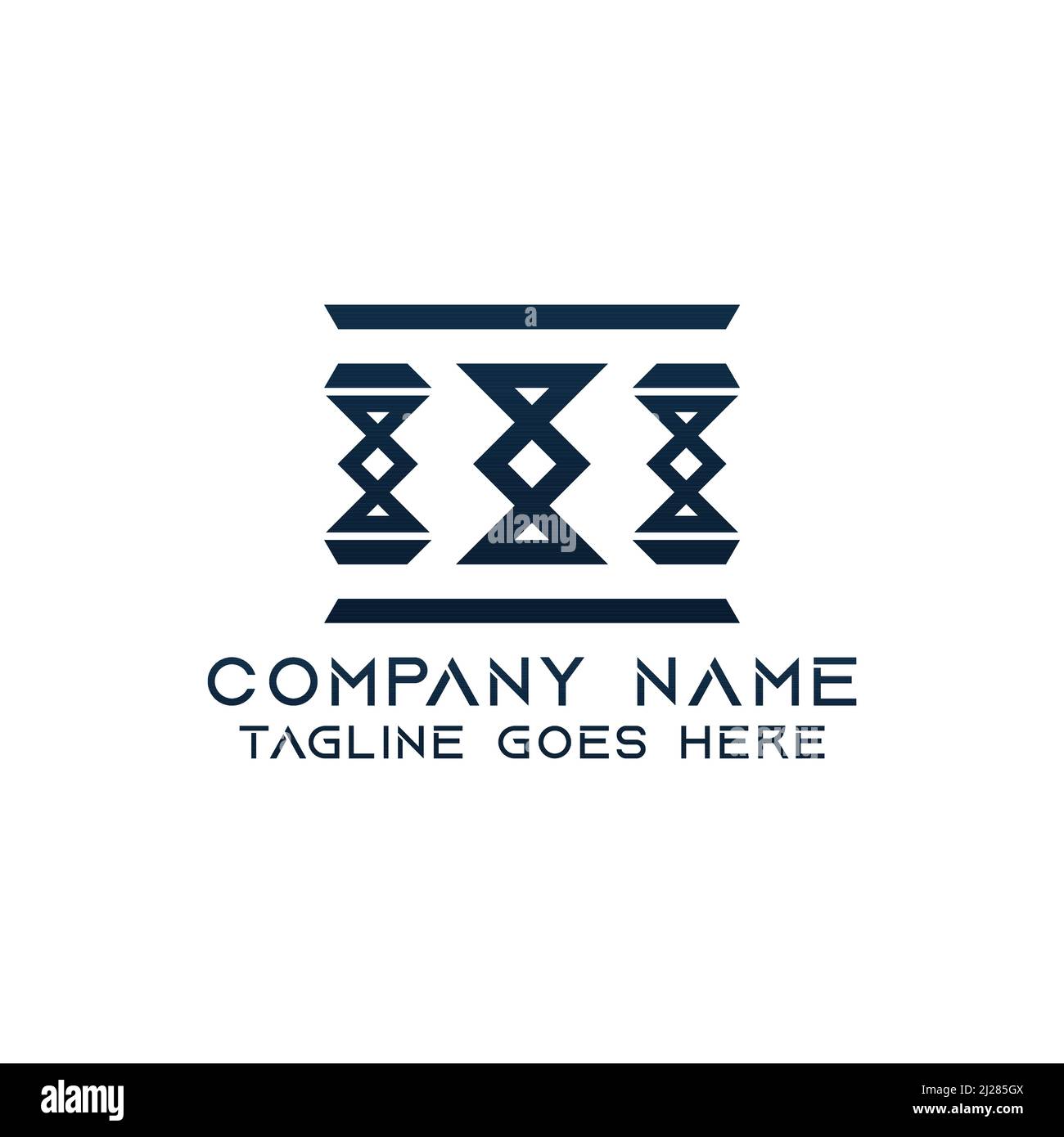 Modèle de conception du logo DNA. Ce logo convient parfaitement à tout type d'entreprise ou d'industrie engagé dans n'importe quel domaine. Illustration de Vecteur