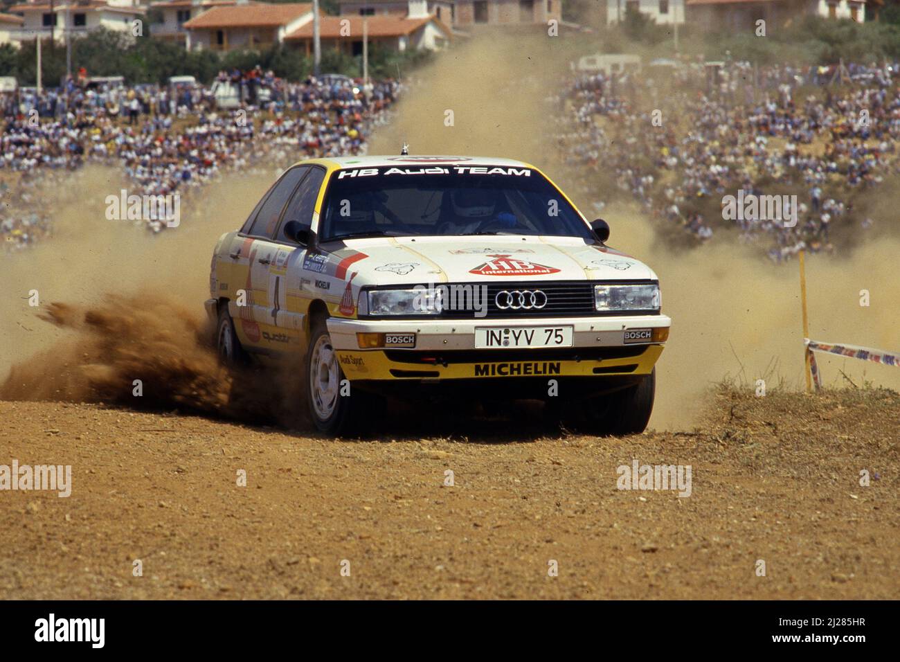 Hannu Mikkola (fin) Arne Hertz (SWE) Audi 200 Quattro GRA Audi Sport 3rd positions Banque D'Images