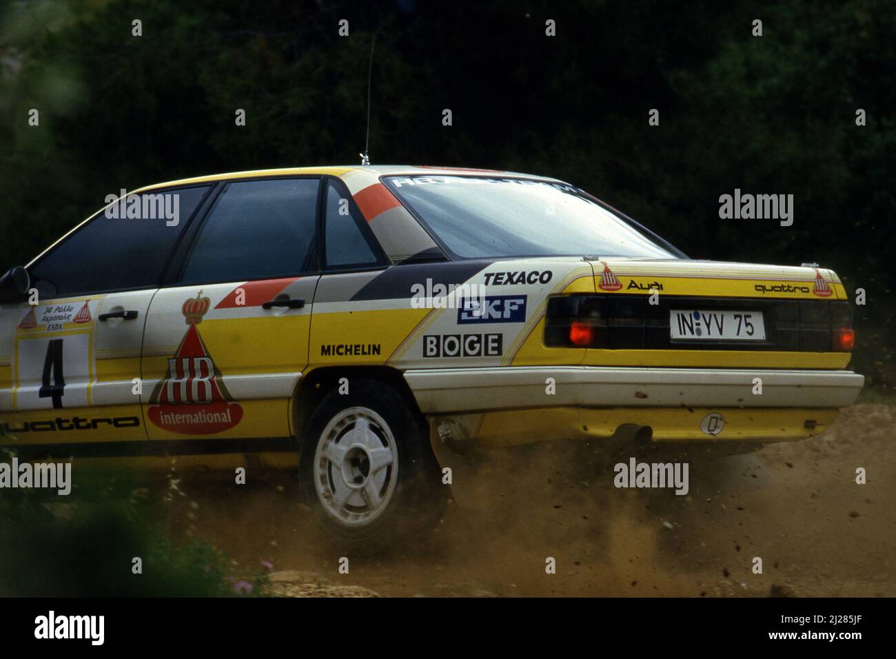 Hannu Mikkola (fin) Arne Hertz (SWE) Audi 200 Quattro GRA Audi Sport 3rd positions Banque D'Images