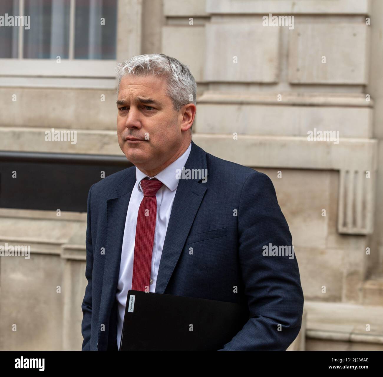 Londres, Royaume-Uni. 30th mars 2022. Steve Barclay, député de North East Cambridshire et chef de cabinet de Boris Johnson, quitte le bureau du Cabinet, Londres Royaume-Uni crédit: Ian Davidson/Alay Live News Banque D'Images