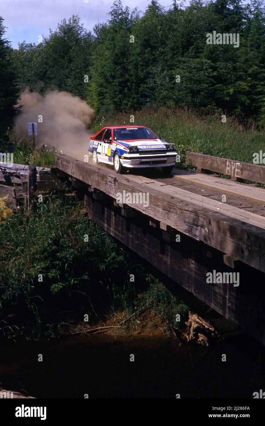 Per Eklund (SWE) Dave Whittock (GBR) Nissan 200SX GRA Nissan Motorsports International Banque D'Images