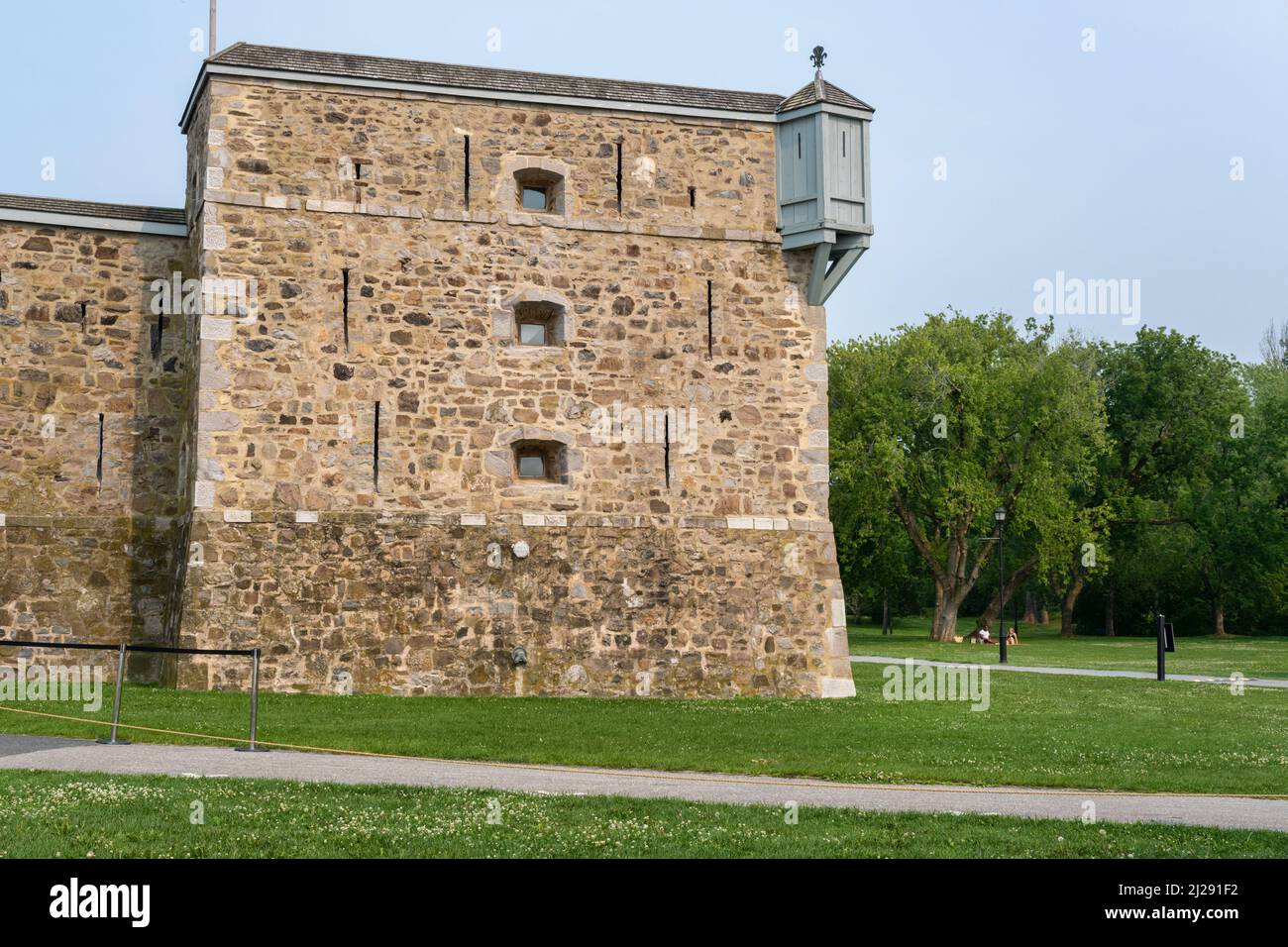 Chambly, CA - 19 juillet 2021 : lieu historique national du fort-Chambly Banque D'Images