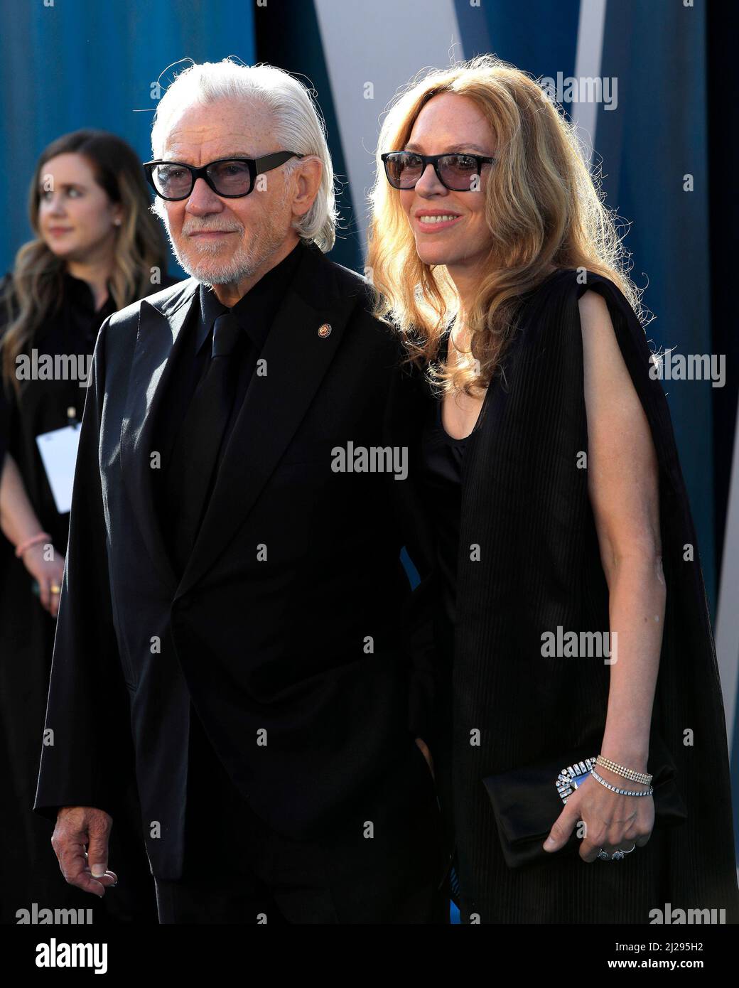 27 mars 2022, Beverly Hills, CA, Etats-Unis: LOS ANGELES - 27 MARS: Harvey Keitel, Daphna Kastner à la Vanity Fair Oscar Party au Wallis Annenberg Center for the Performing Arts le 27 mars 2022 à Beverly Hills, CA (Credit image: © Kay Blake/ZUMA Press Wire) Banque D'Images