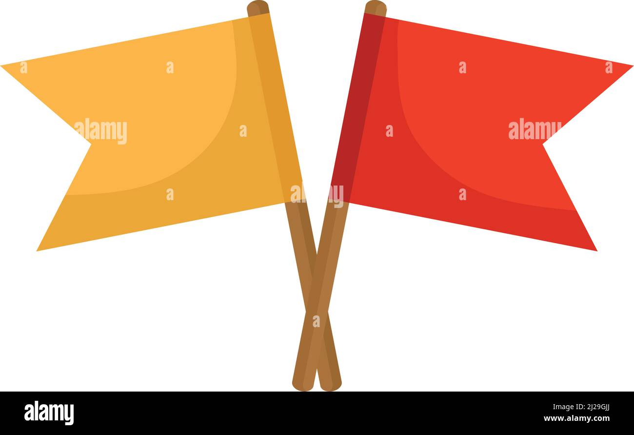 deux drapeaux de couleur Illustration de Vecteur