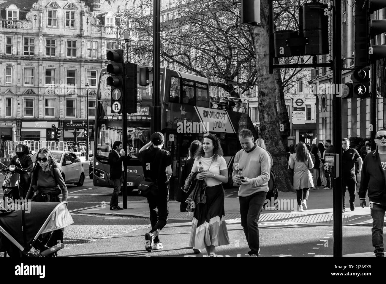 Londres autour de Kings Cross Horse Guards et Trafalgar Square Banque D'Images