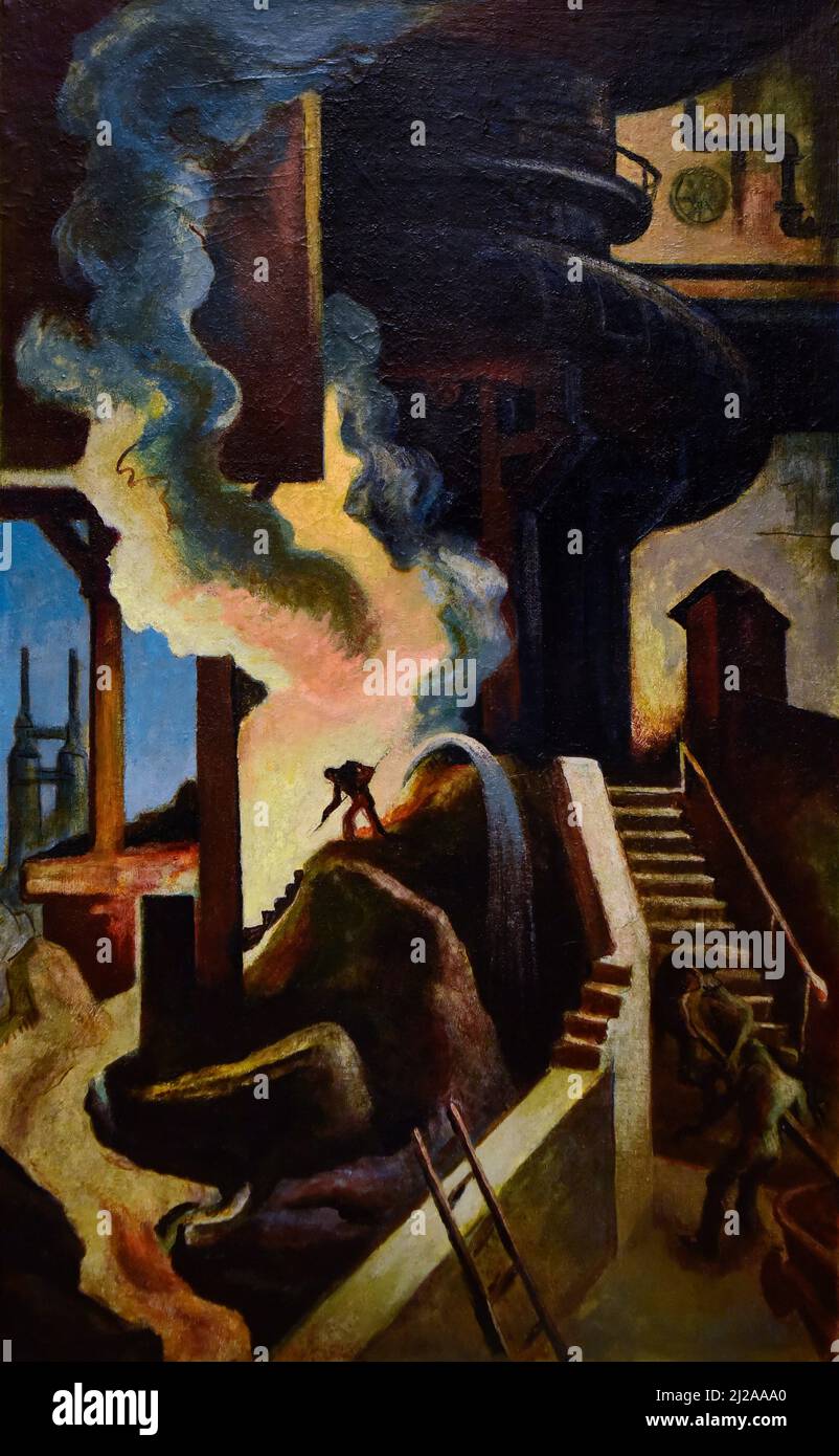 Thomas Hart Benton, The Steel Mill, 1930 Banque D'Images