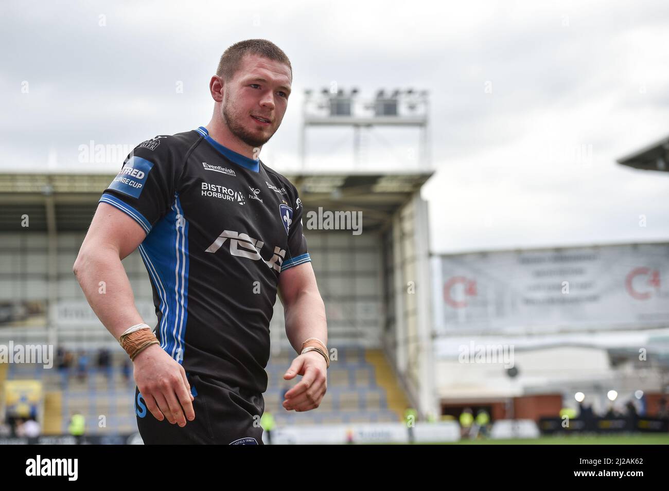 Warrington, Angleterre - 27th mars 2022 - James Batchelor de Wakefield Trinity. Rugby League Betfred Challenge Cup Warrington Wolves vs Wakefield Trinity au Halliwell Jones Stadium, Warrington, Royaume-Uni Dean Williams Banque D'Images