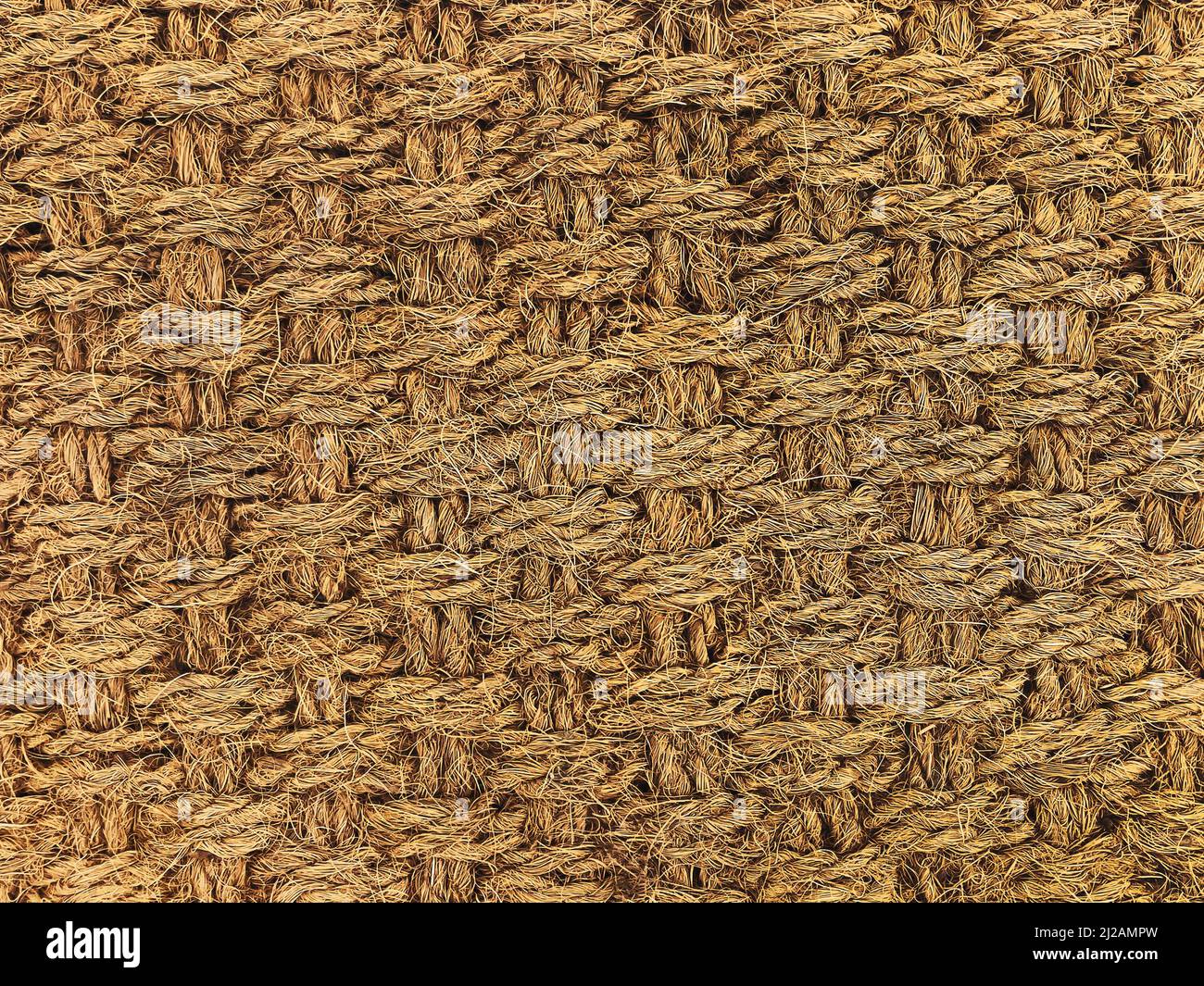 Texture du tapis de porte, vue de dessus comme arrière-plan Banque D'Images