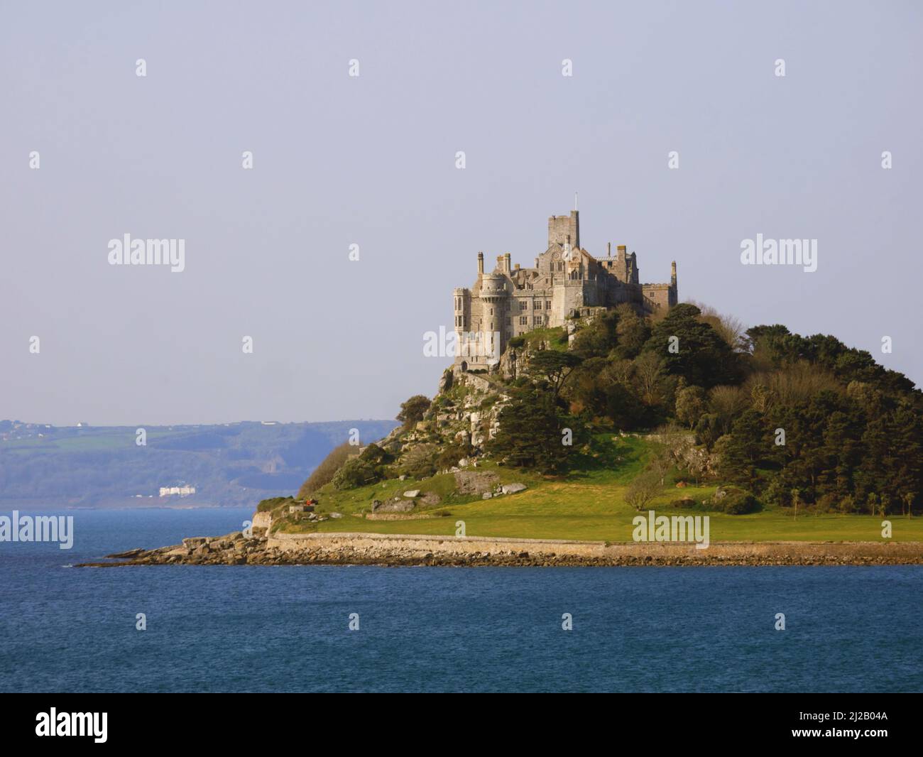 St Michael's Mount, Mountl's Bay, Cornwall. Banque D'Images