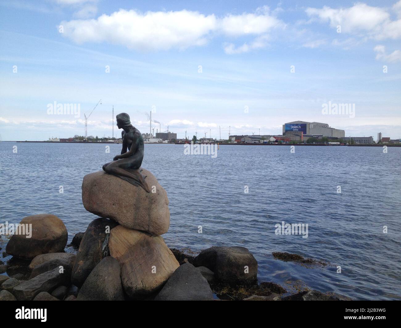 La petite Sirène, point de repère de Copenhague Banque D'Images