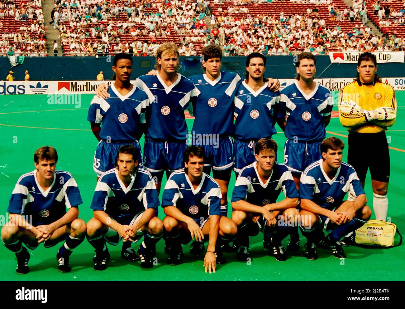 Équipe nationale américaine masculine à la Marlboro Cup 1990 Banque D'Images