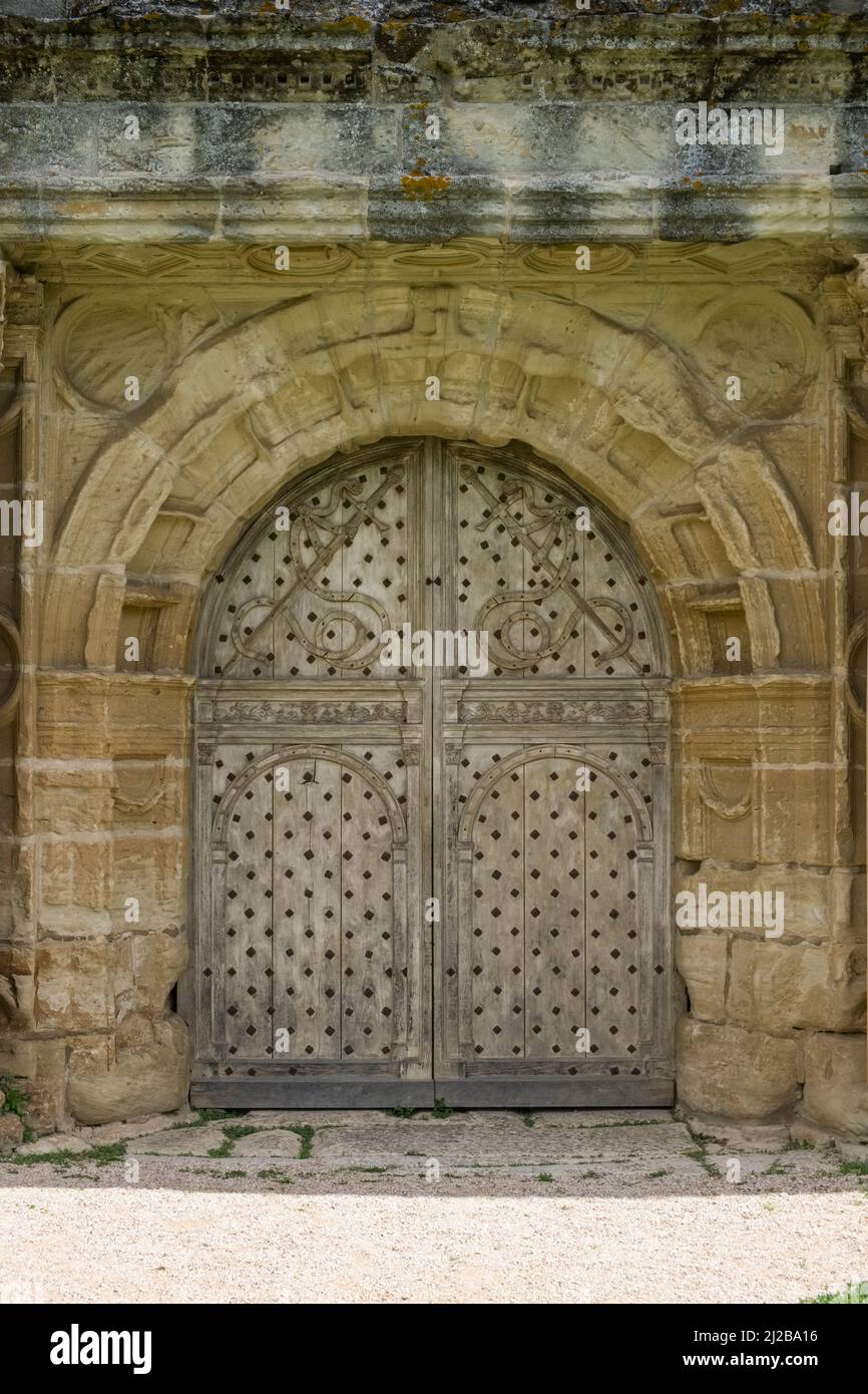 Assier (sud de la France) : le château, bâtiment classé monument historique national (monument historique français) Banque D'Images