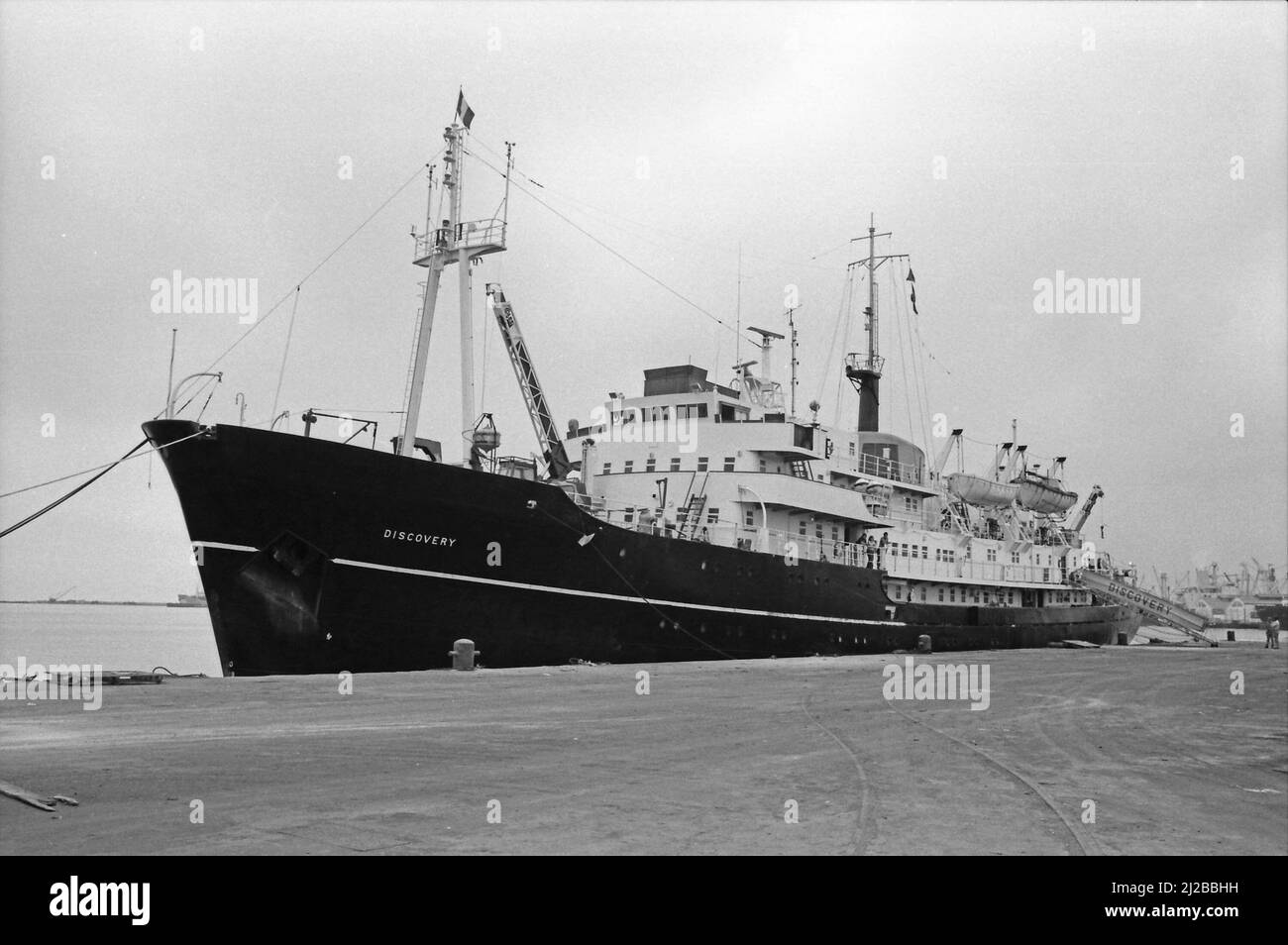 RRS (Royal Research Ship) Discovery, Callao, Lima, Pérou. Mai 1980 Banque D'Images