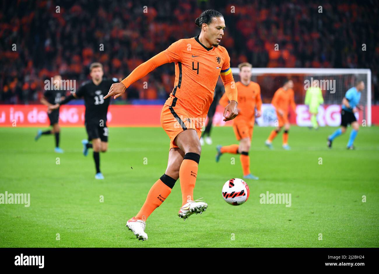 Friendly Match, Amsterdam Arena: Pays-Bas contre Allemagne; Virgile van Dijk (NED) Banque D'Images