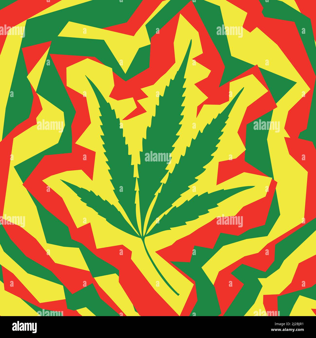 Feuille de marijuana, illustration vectorielle. Illustration de Vecteur