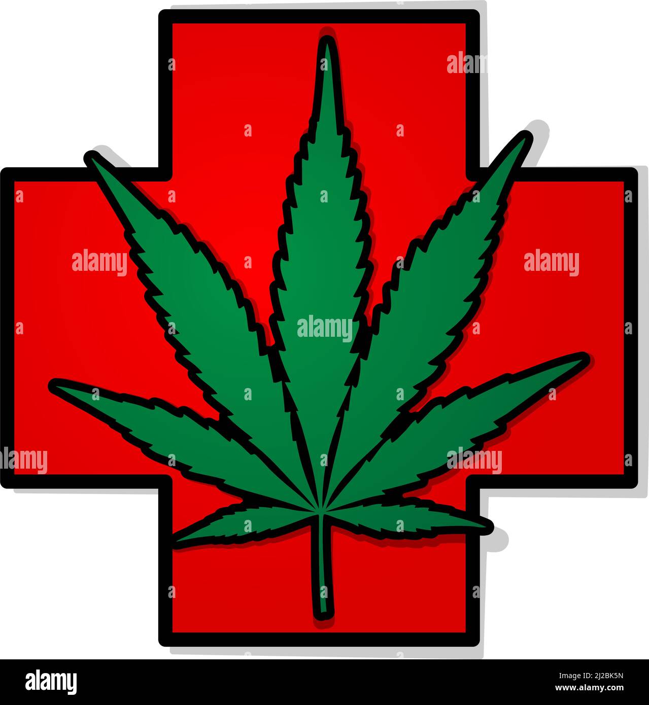 Feuille de marijuana, illustration vectorielle. Illustration de Vecteur
