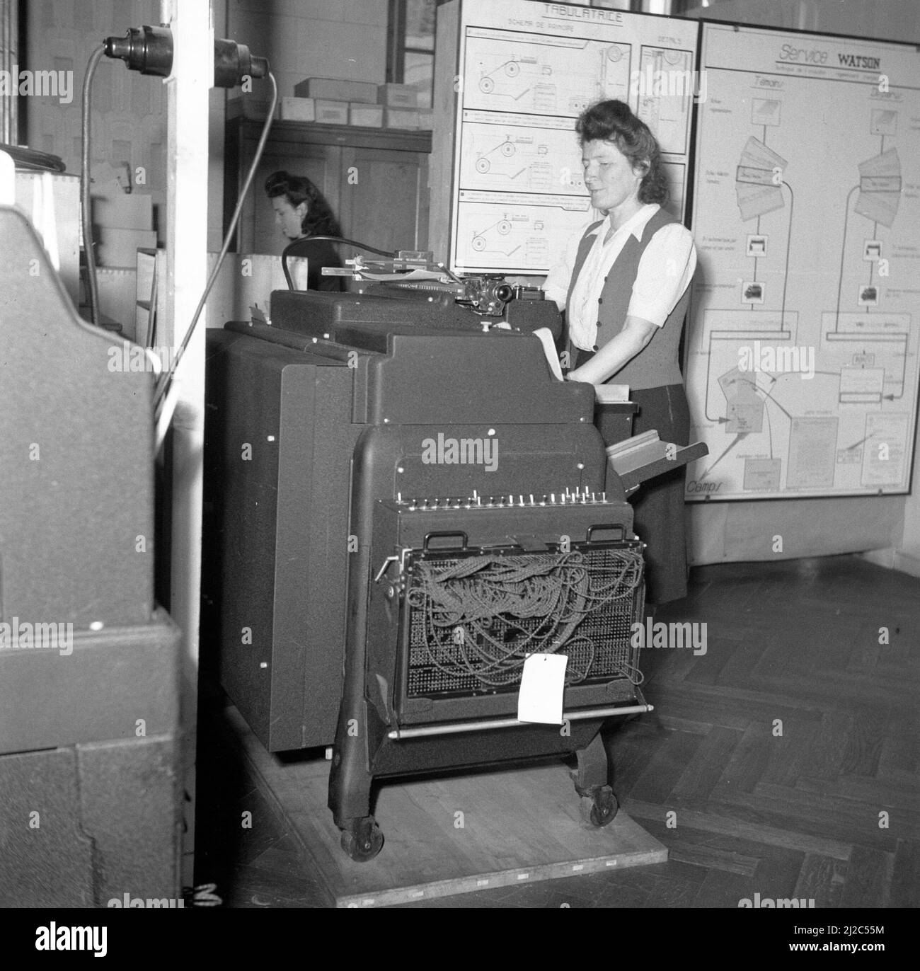 Machine de tri ca: Mai 1946 Banque D'Images
