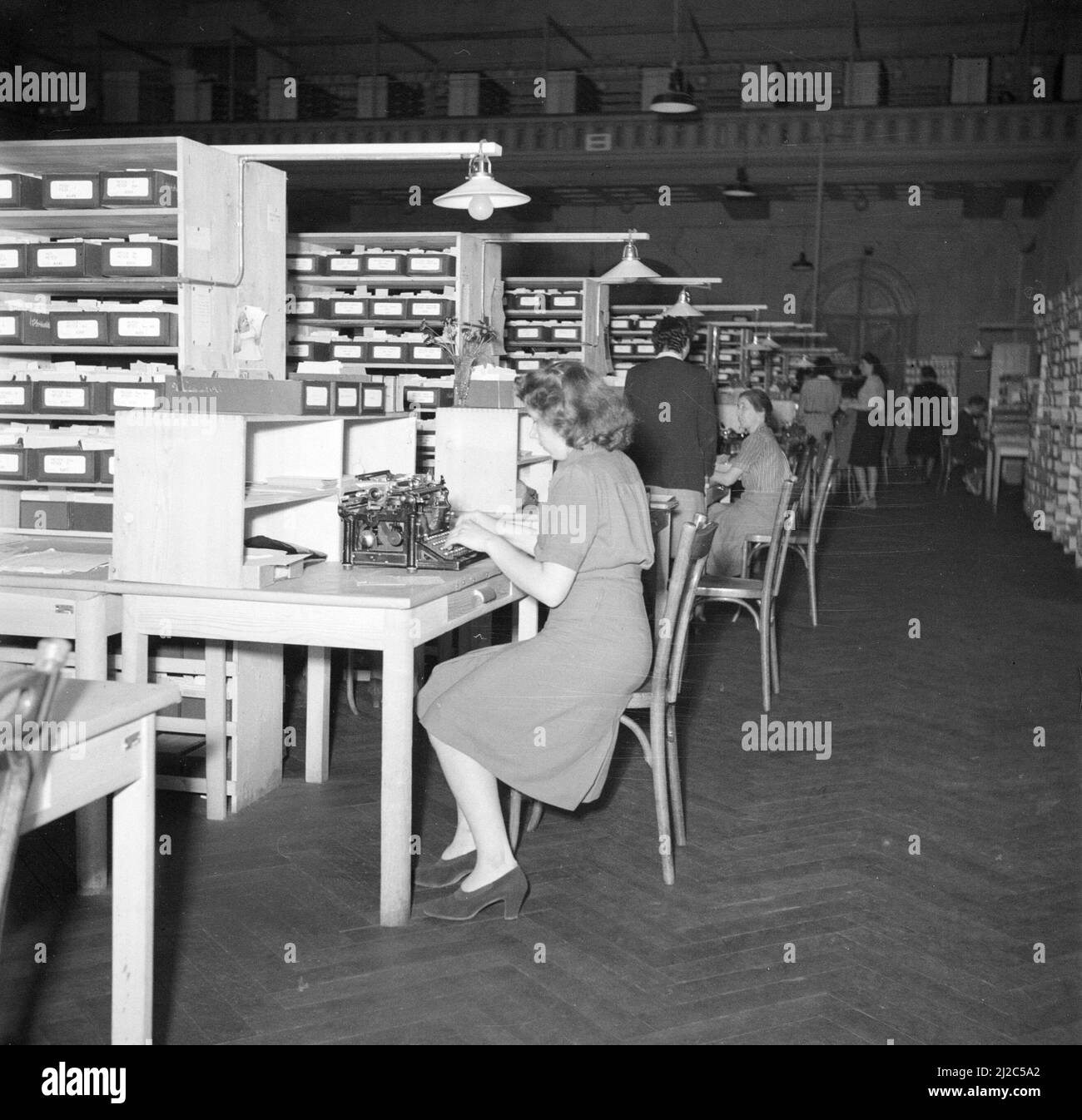 Personnel au travail ca: Mai 1946 Banque D'Images