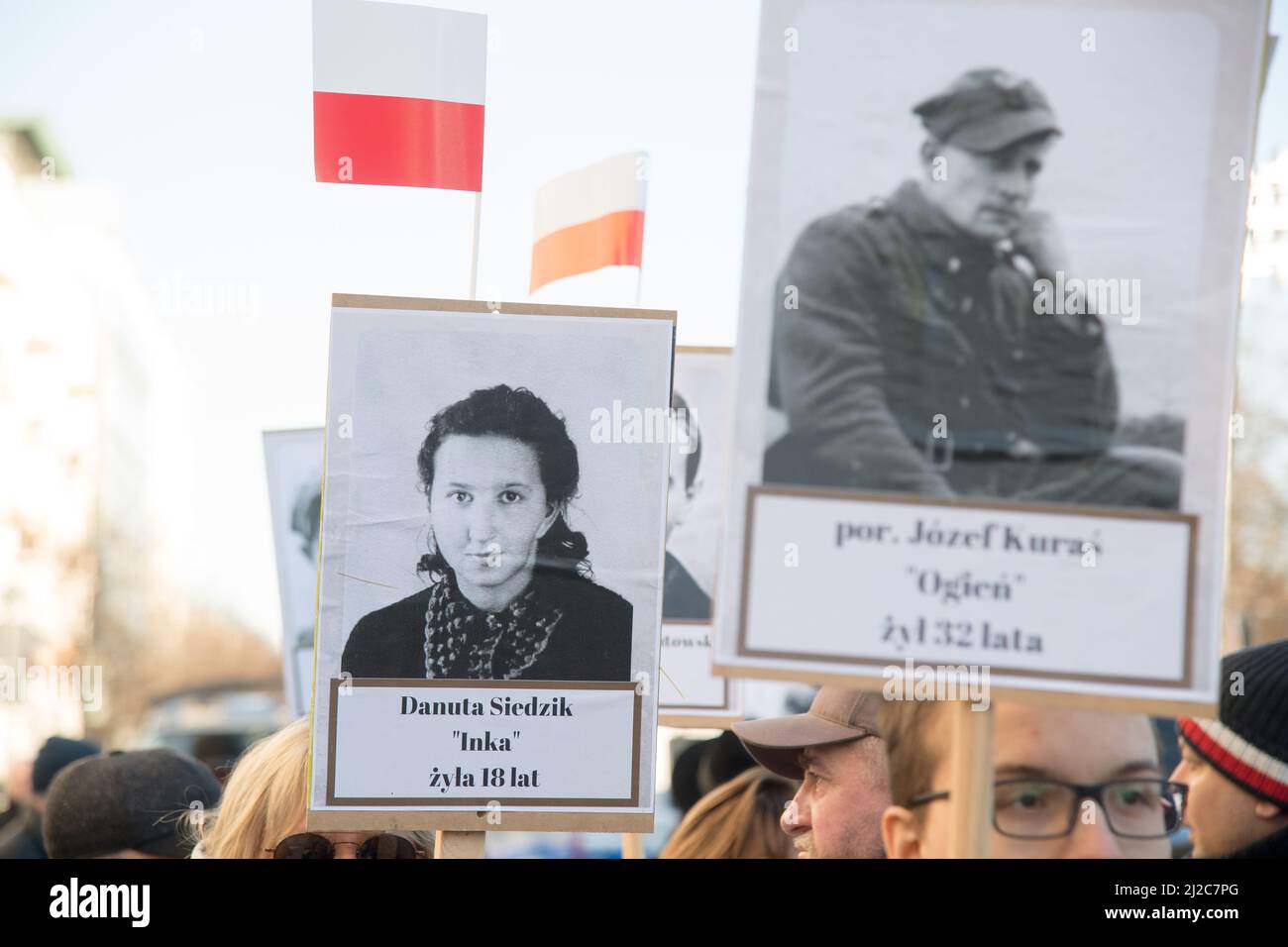 Journée nationale de commémoration des soldats maudits à Gdansk, Pologne © Wojciech Strozyk / photo de stock d'Alamy Banque D'Images