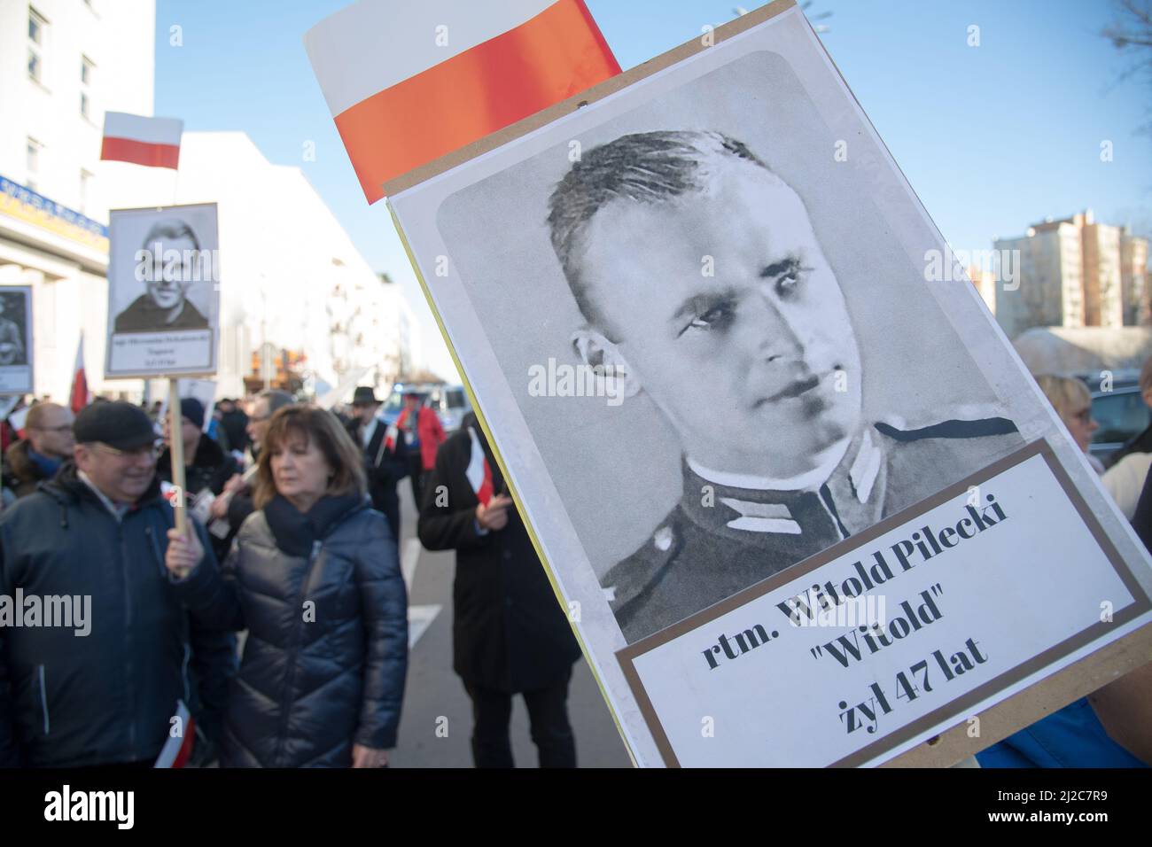 Journée nationale de commémoration des soldats maudits à Gdansk, Pologne © Wojciech Strozyk / photo de stock d'Alamy Banque D'Images