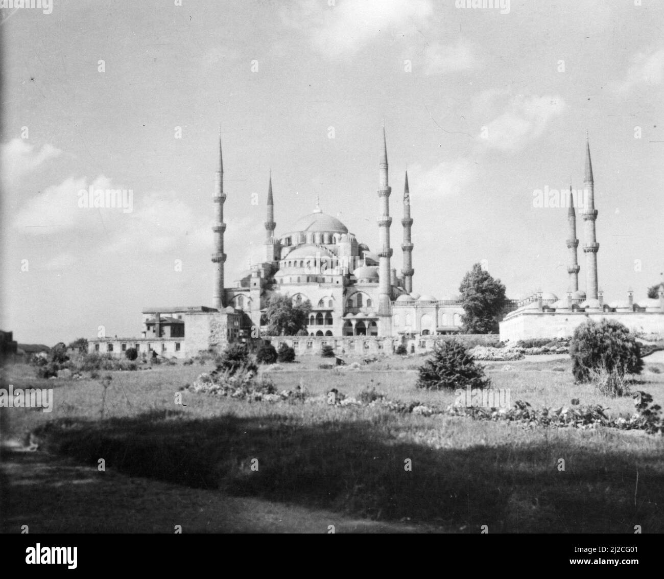 La mosquée Sultan Ahmed à Istanbul ca: 1930s-1950s Banque D'Images