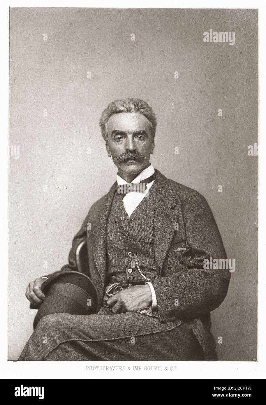 Portrait du peintre et sculpteur français Jean-Léon Gérame (1824 - 1904), vers 1881. Banque D'Images