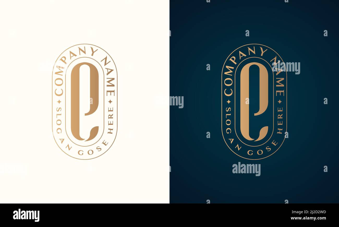 Abstrait Premium luxe marque lettre E logo design Illustration de Vecteur