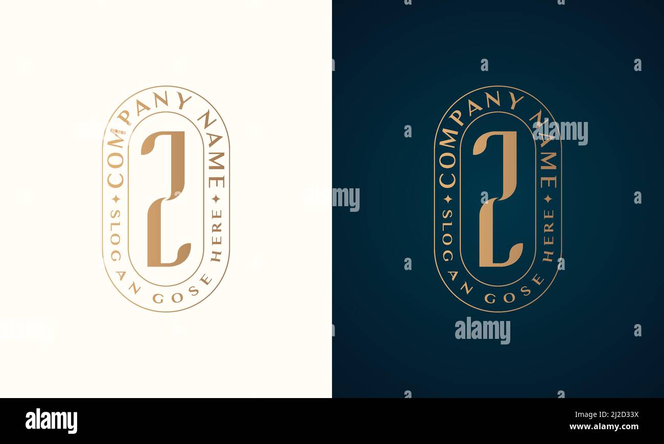 Abstrait Premium luxe marque lettre Z logo design Illustration de Vecteur