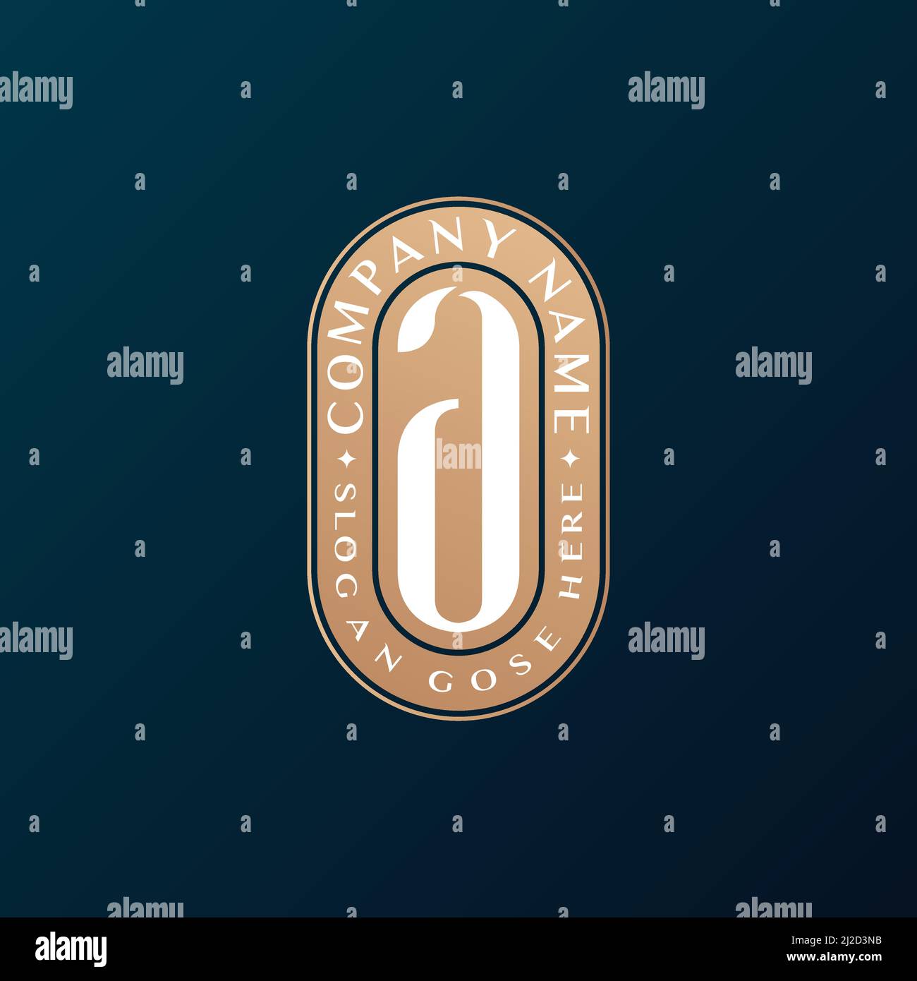 Abstrait Emblem Premium luxe identité d'entreprise élégante lettre A logo design Illustration de Vecteur
