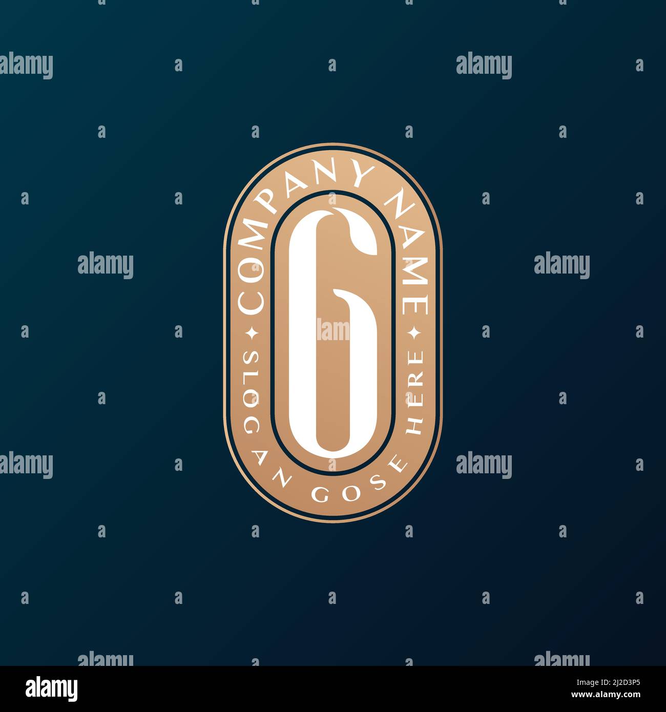 Abstrait Emblem Premium luxe identité d'entreprise élégant lettre G logo design Illustration de Vecteur