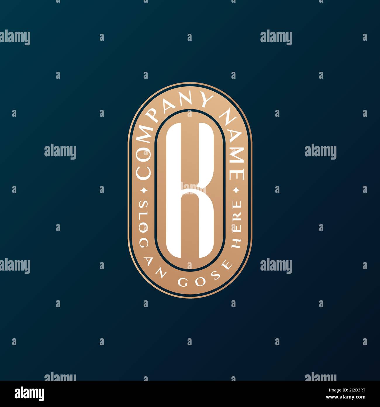 Abstrait Emblem Premium luxe identité d'entreprise élégant lettre K logo design Illustration de Vecteur