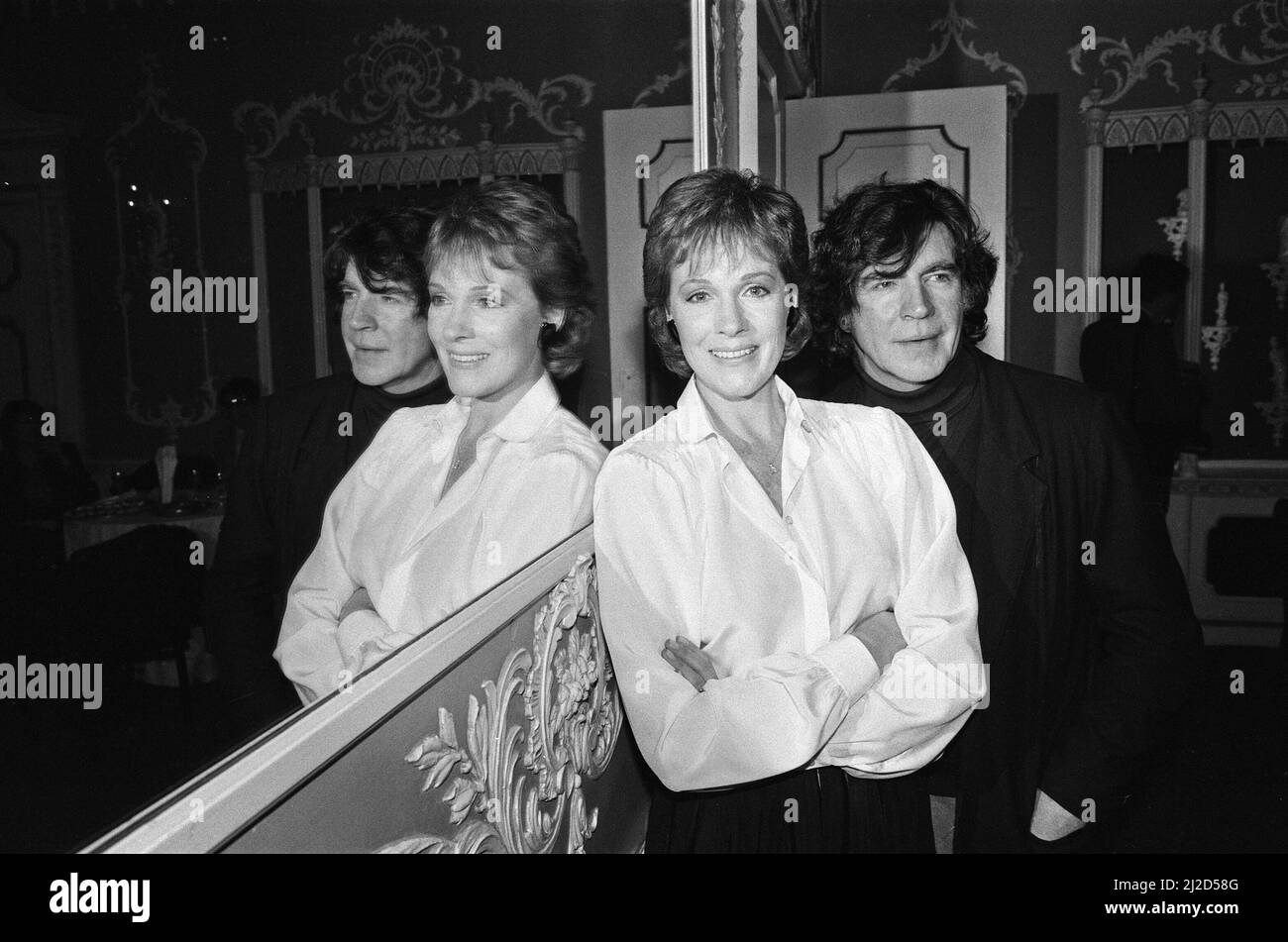 Julie Andrews et Alan Bates, qui sont les vedettes du nouveau film « Duet for One ». 9th février 1986. Banque D'Images
