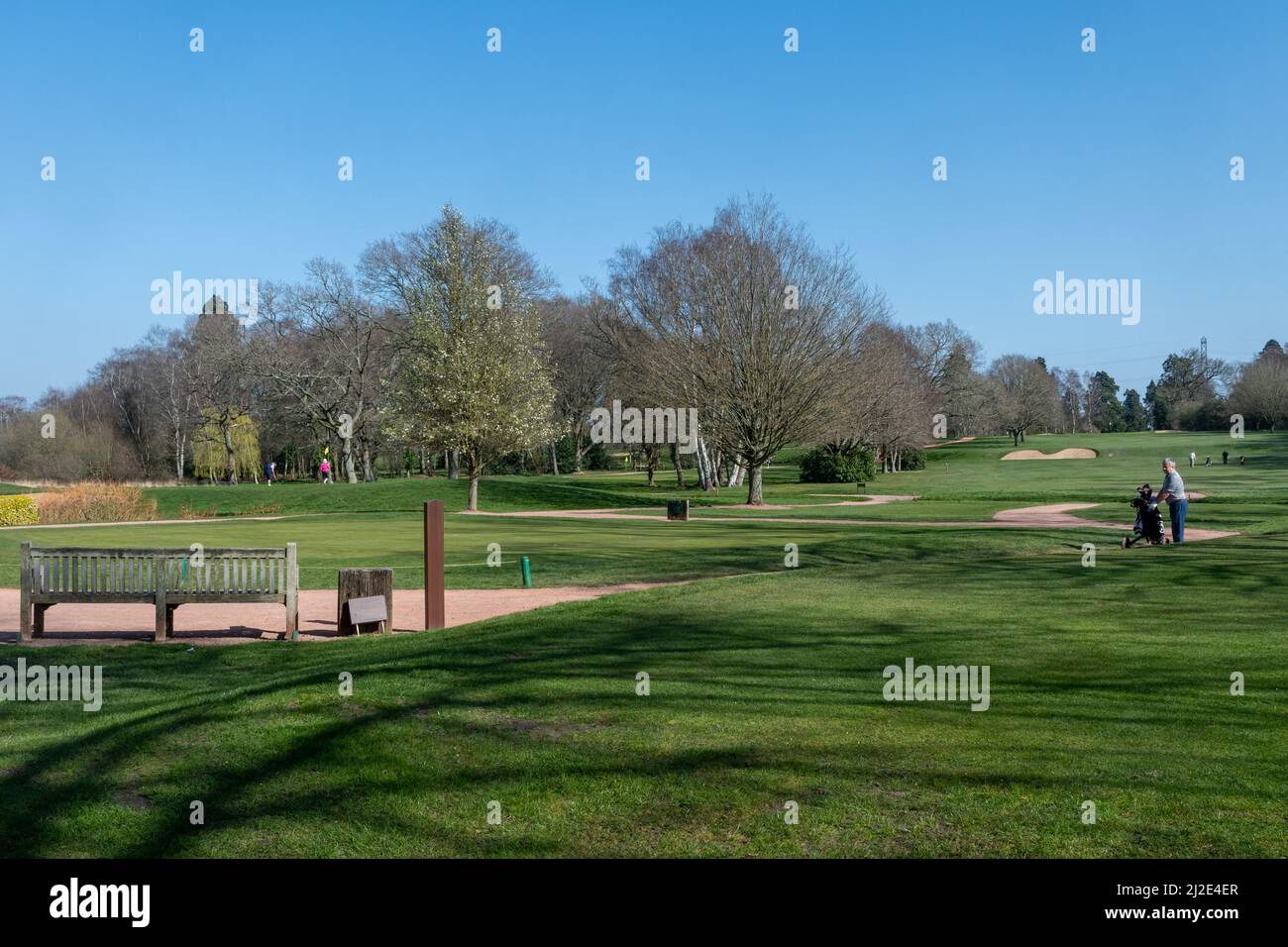 Hartley Wintney, club de golf du Hampshire, Angleterre, Royaume-Uni Banque D'Images