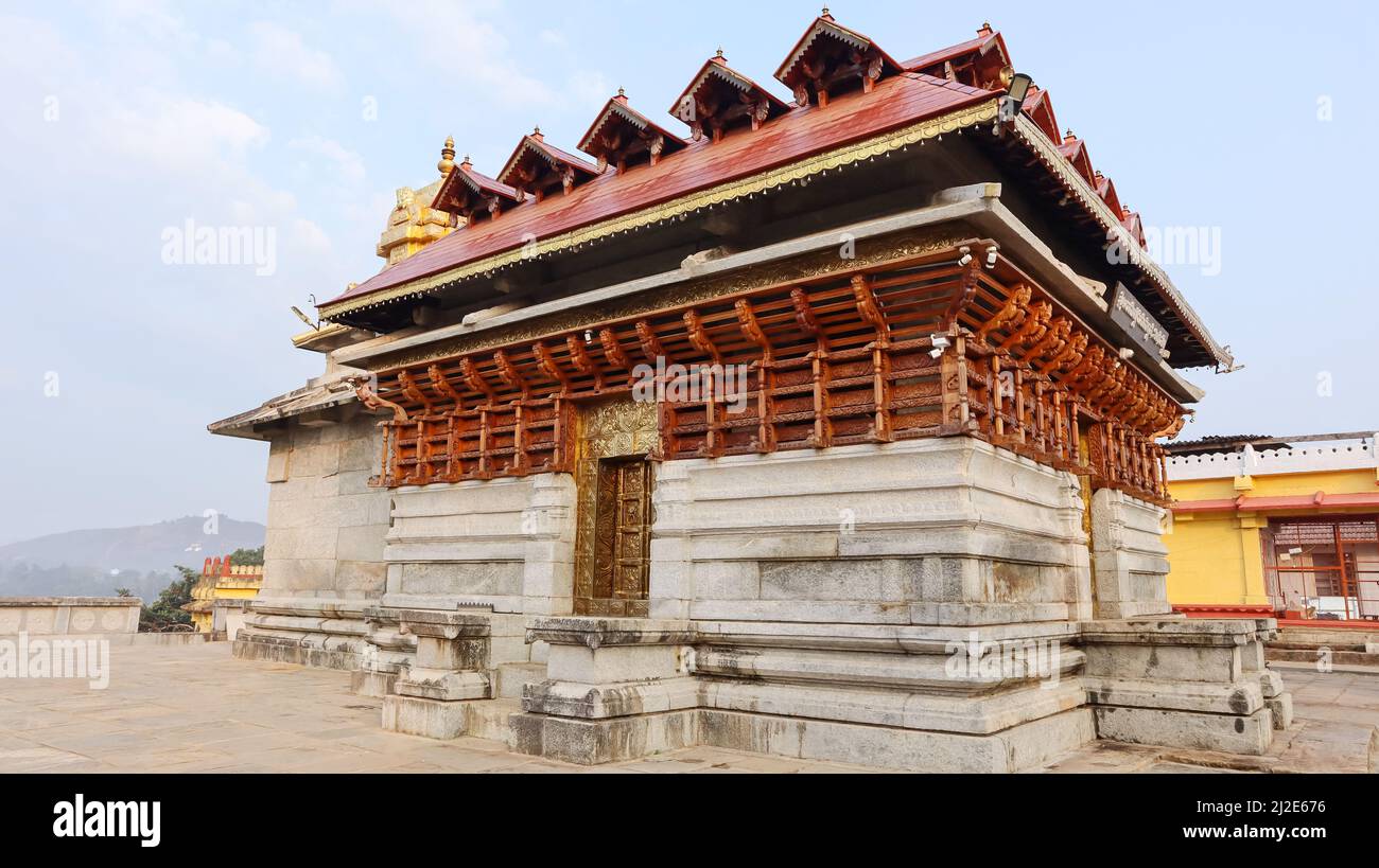 Temple de Sri Rameshwara, Tirthahalli, Shimoga, Karnataka, Inde Banque D'Images