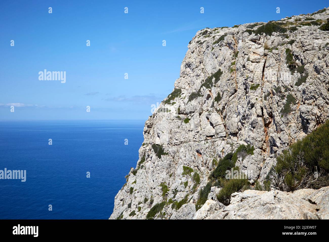 Vue de la route à Cape Formentor Banque D'Images