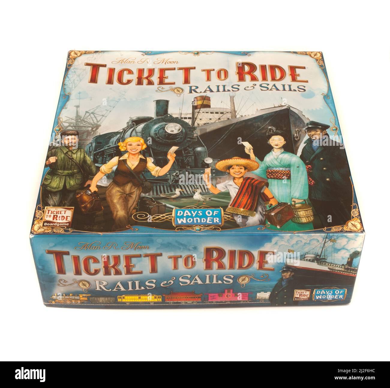 Le jeu de société, Ticket to Ride, rails et voiles Banque D'Images