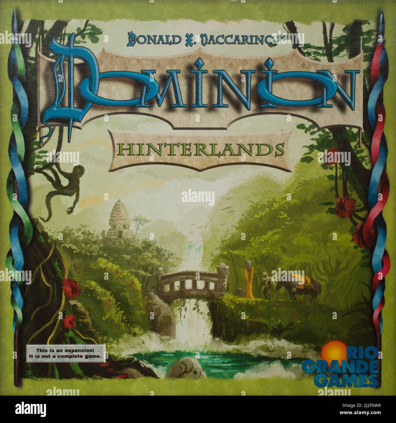 Le jeu de société Dominion - hinterlands Banque D'Images