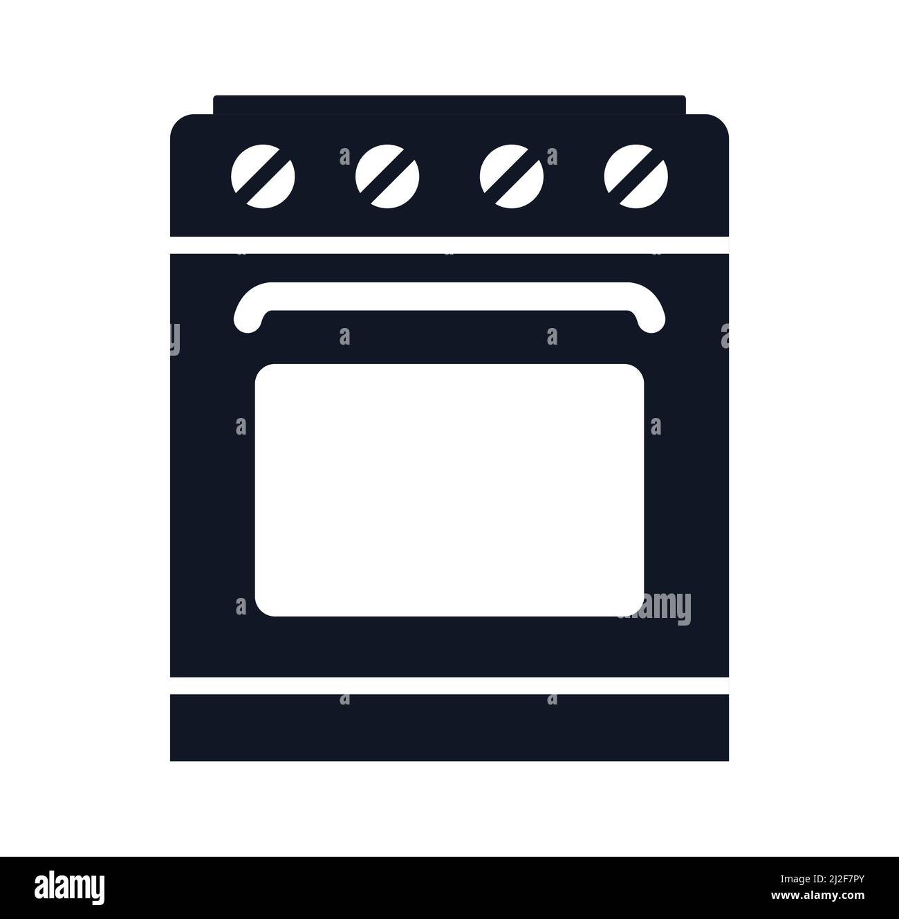 Classique cuisine four ou cuisinière symbole illustration vecteur ensemble d'icônes Illustration de Vecteur