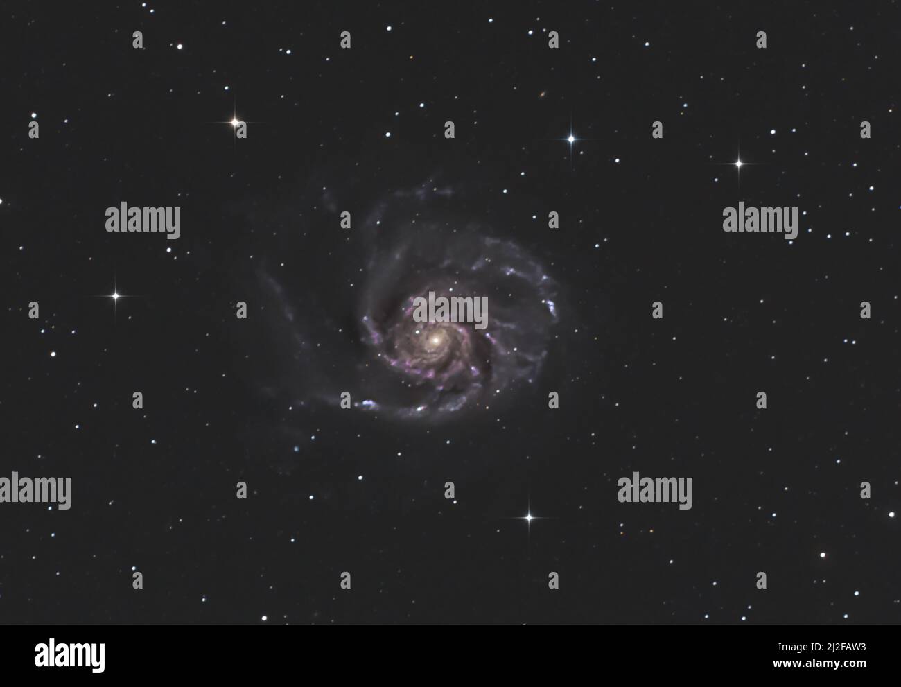 La Galaxie Pinwheel (Messier 101) dans la constellation d'Ursa Major photographiée du Royaume-Uni Banque D'Images