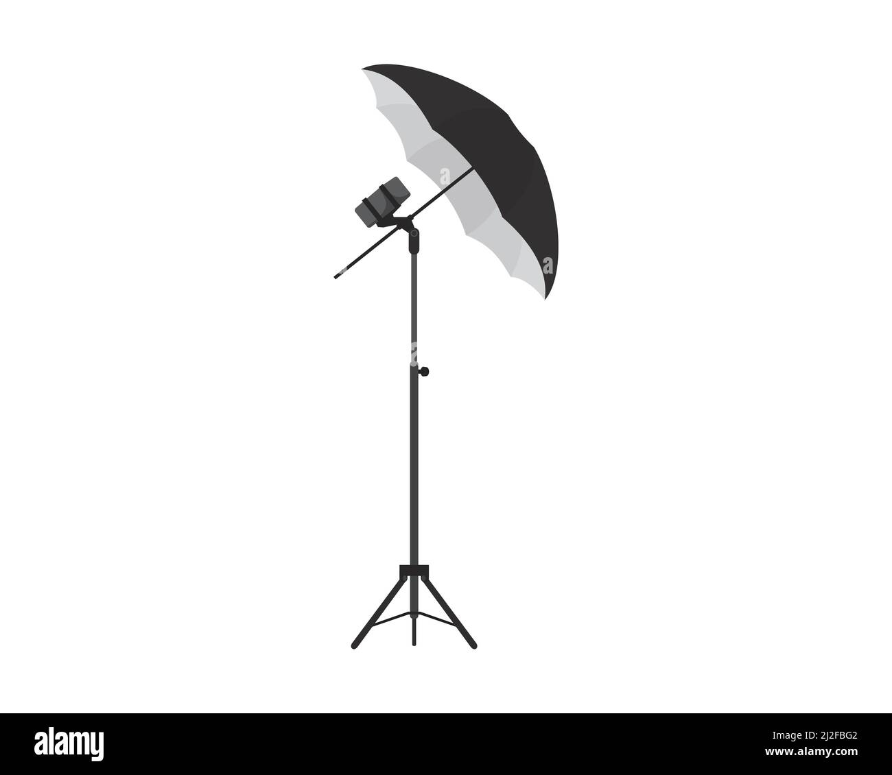 Photographie et vidéographie Lighting Studio ou Umbrella Light Stand Illustration Vector Illustration de Vecteur