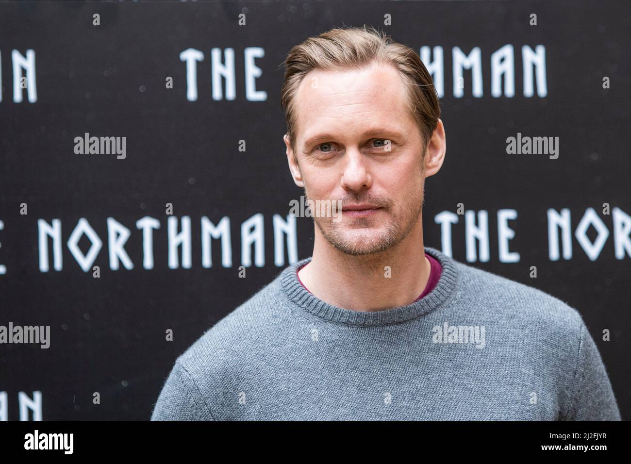 Alexander Skarsgård participe à la photocall «Northman» à Rome. (Photo de Stefano Costantino / SOPA Images/Sipa USA) Banque D'Images