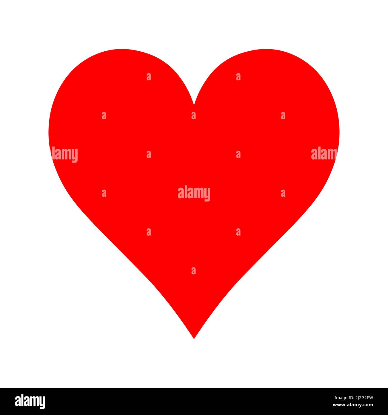 Symbole de combinaison de poker cœur rouge Illustration de Vecteur